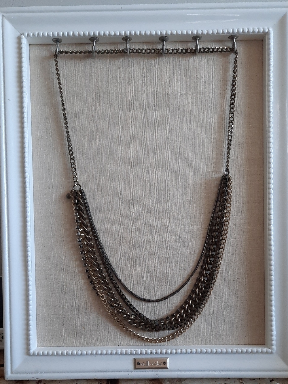 Multistrand Brass-Tone Layered Necklace